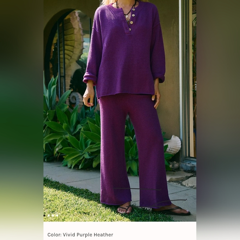FP Beach Hailee Sweater Set Purple